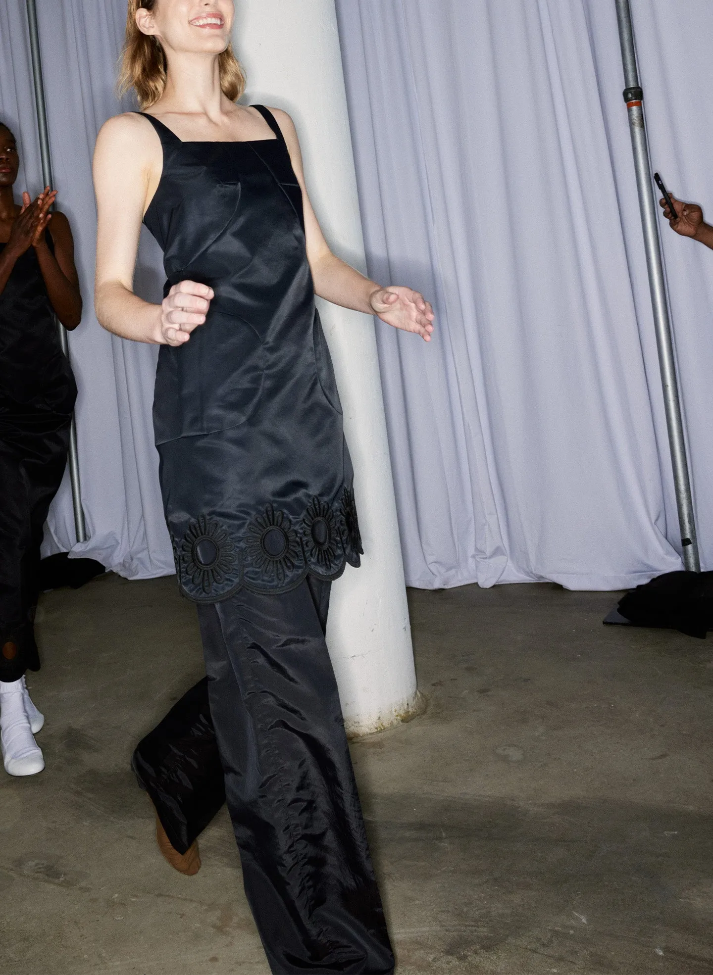 Daisy Embroidery Short Dress sold by Tibi product image thumbnail 3