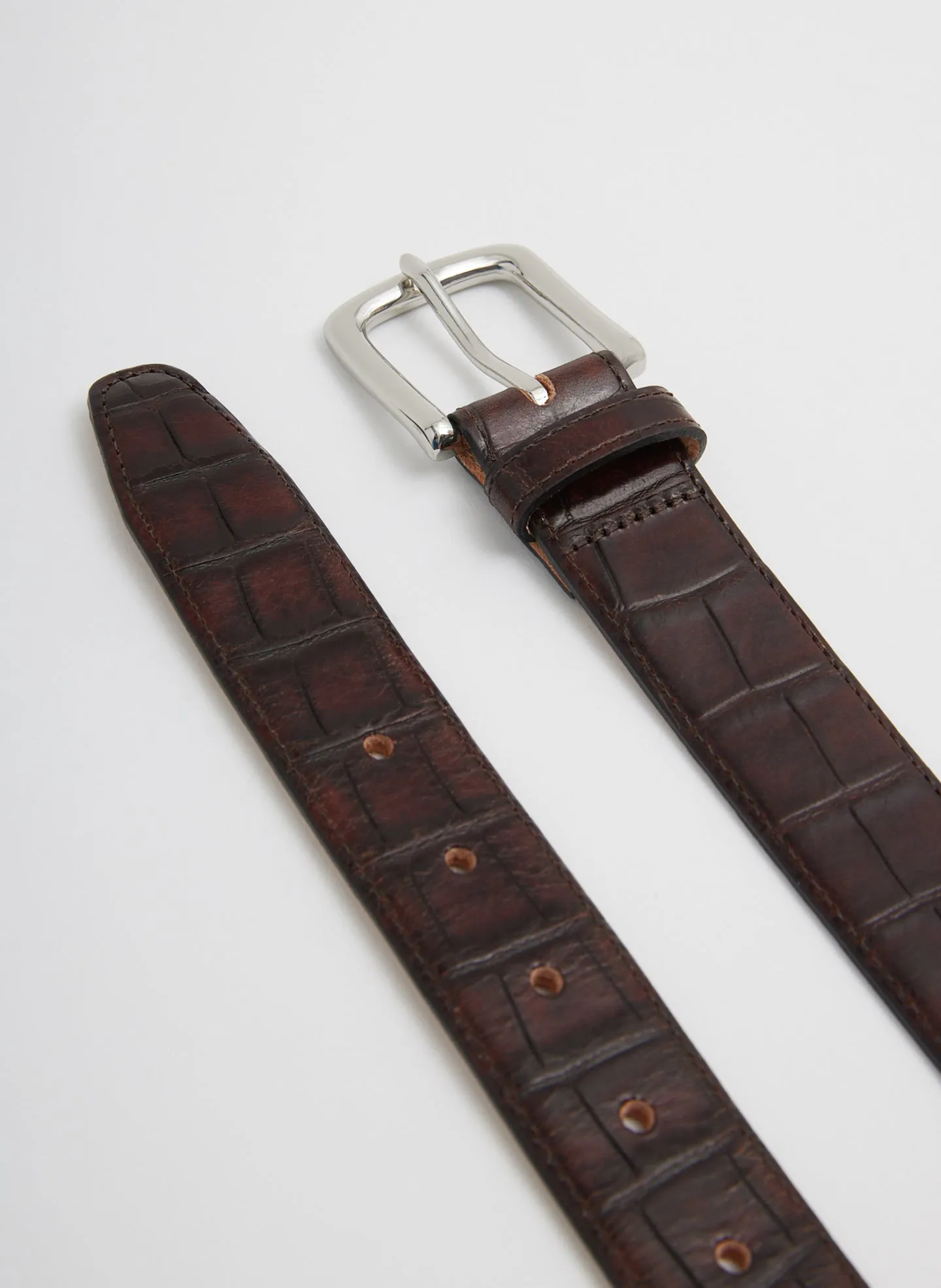 Classic Men's Croc Leather Belt sold by Tibi product image thumbnail 2