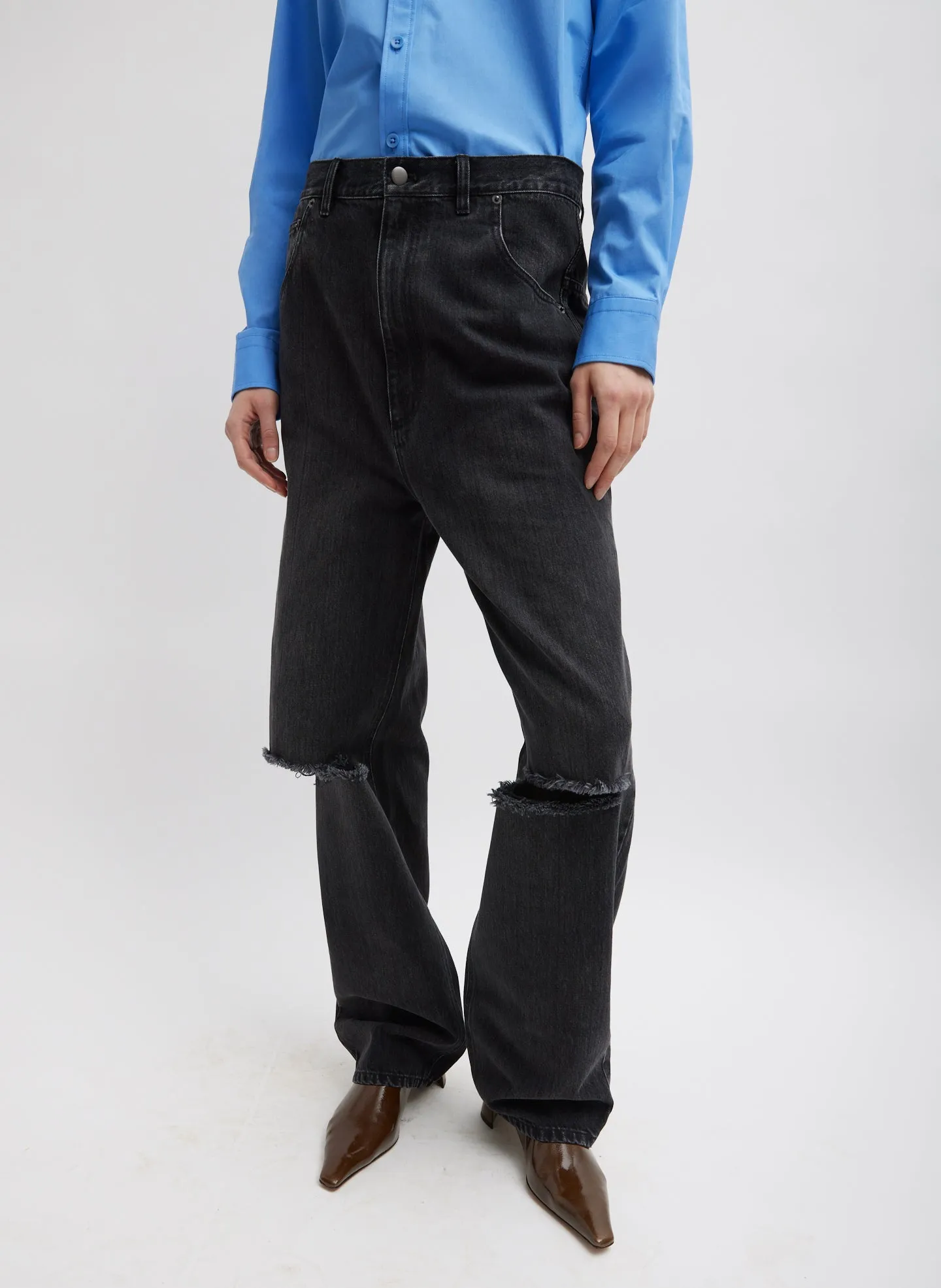 Vintage Black Denim Ryder Jean sold by Tibi
