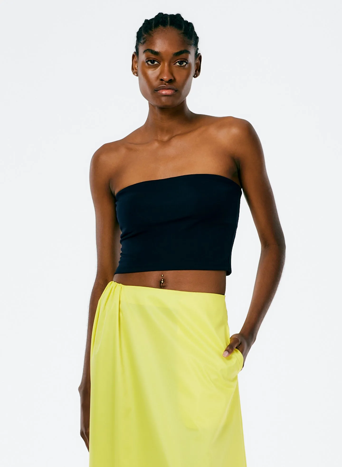 Harlow Jersey Tube Top sold by Tibi