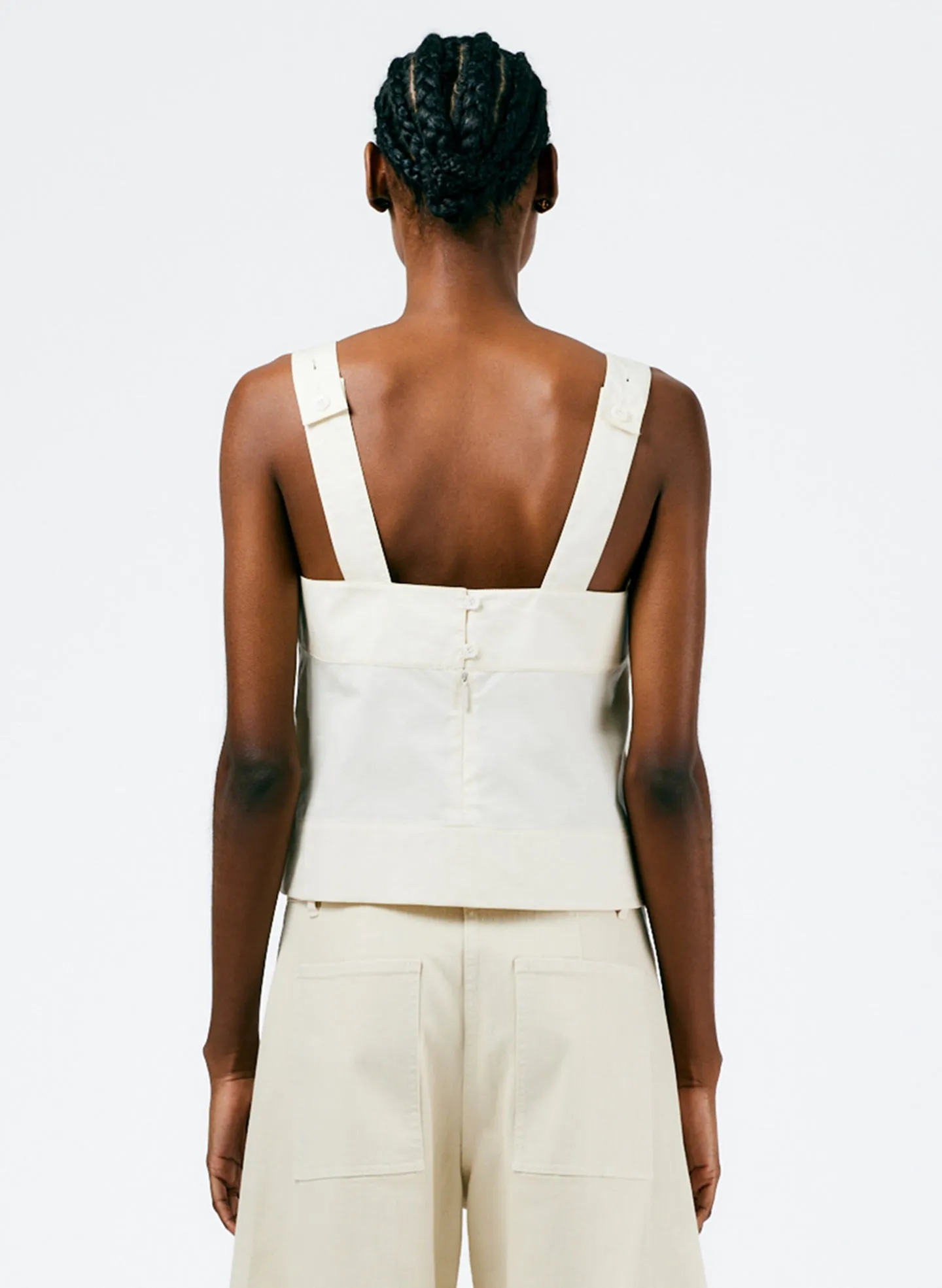 Eco Poplin Strappy Top sold by Tibi product image thumbnail 3