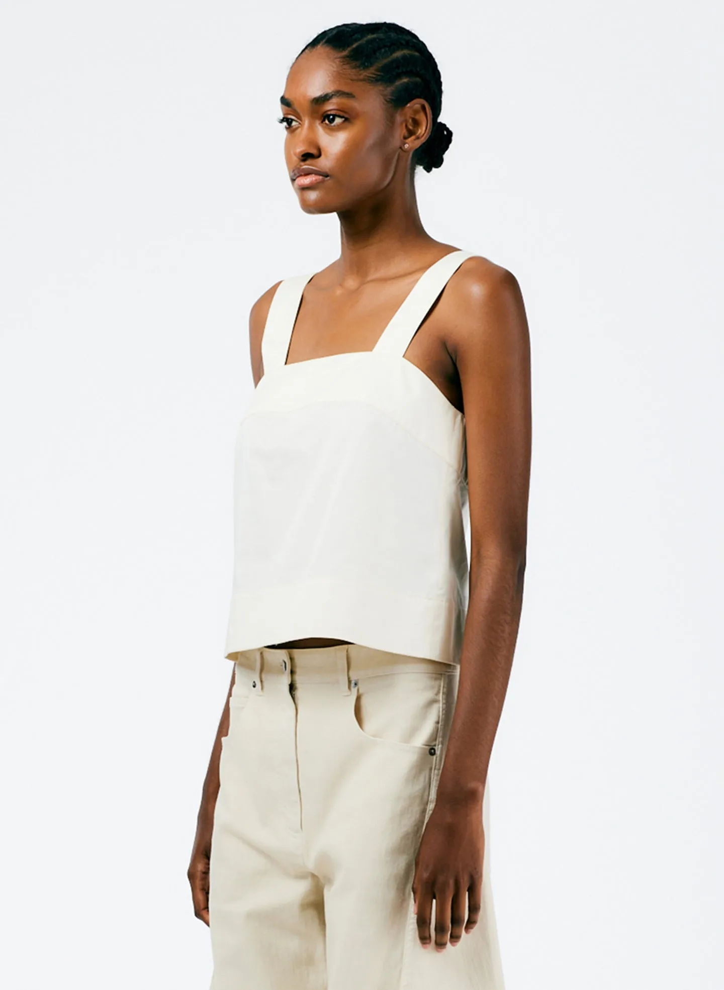 Eco Poplin Strappy Top sold by Tibi product image thumbnail 2