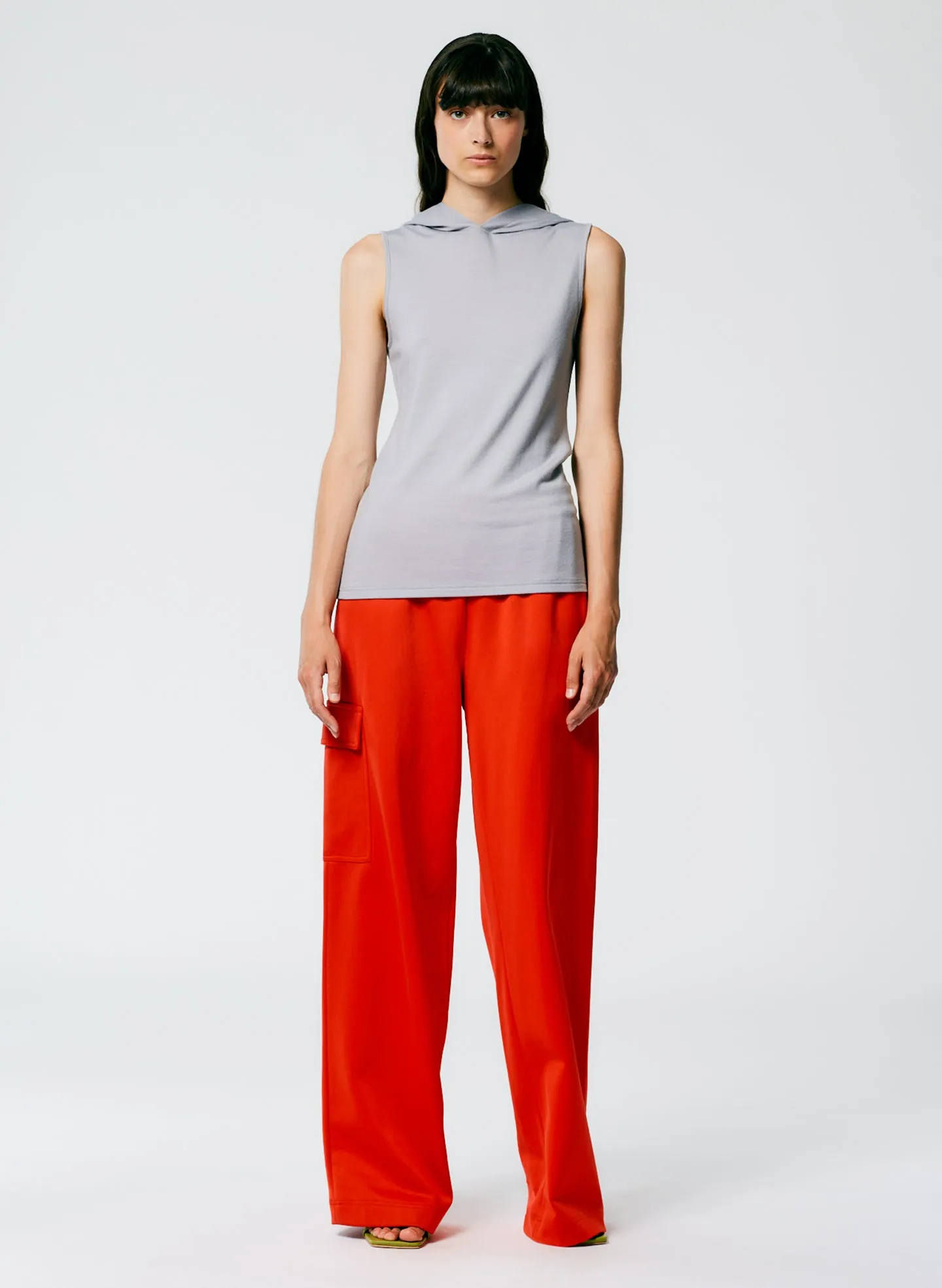 Wool Jersey Hoodie Tunic Top sold by Tibi product image thumbnail 5