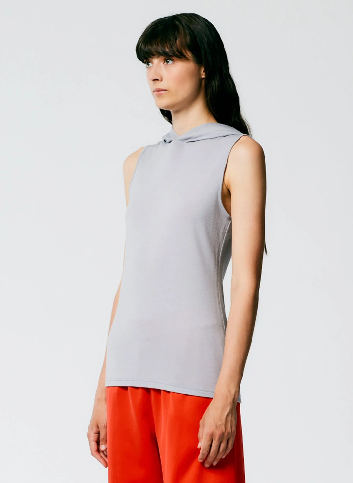 Wool Jersey Hoodie Tunic Top sold by Tibi product image thumbnail 3
