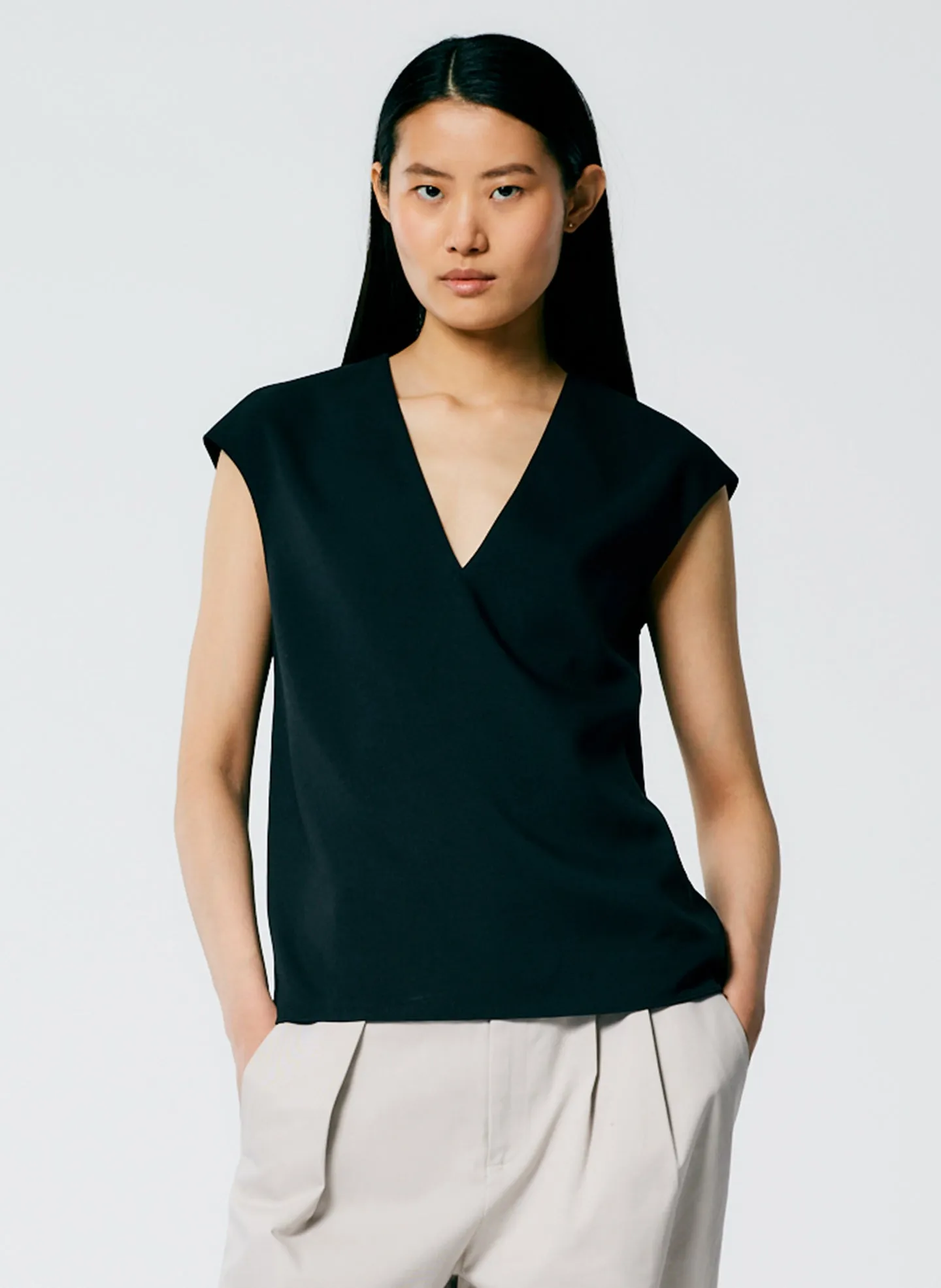 Chalky Drape Handkerchief Top sold by Tibi product image thumbnail 2