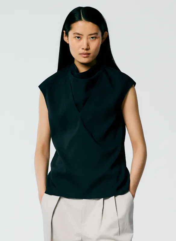 Chalky Drape Handkerchief Top sold by Tibi