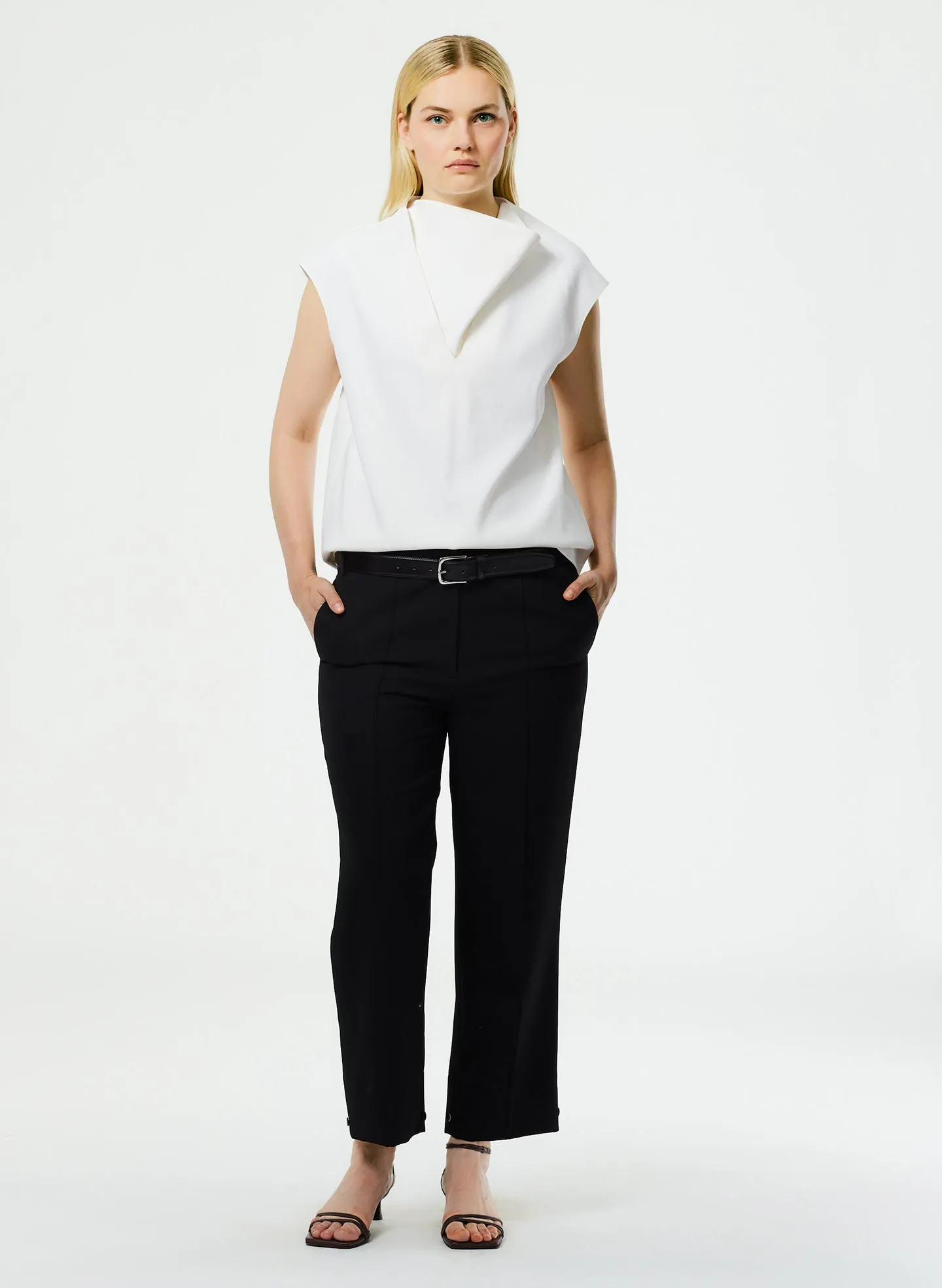 Grain De Poudre Cropped Pant sold by Tibi