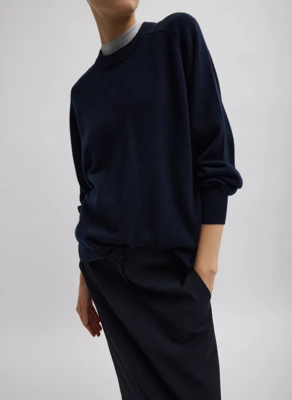 Washable Cashmere Crewneck Sweater made by Tibi