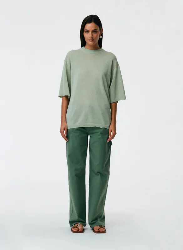 Cotton Drill Slouchy Carpenter Jean made by Tibi