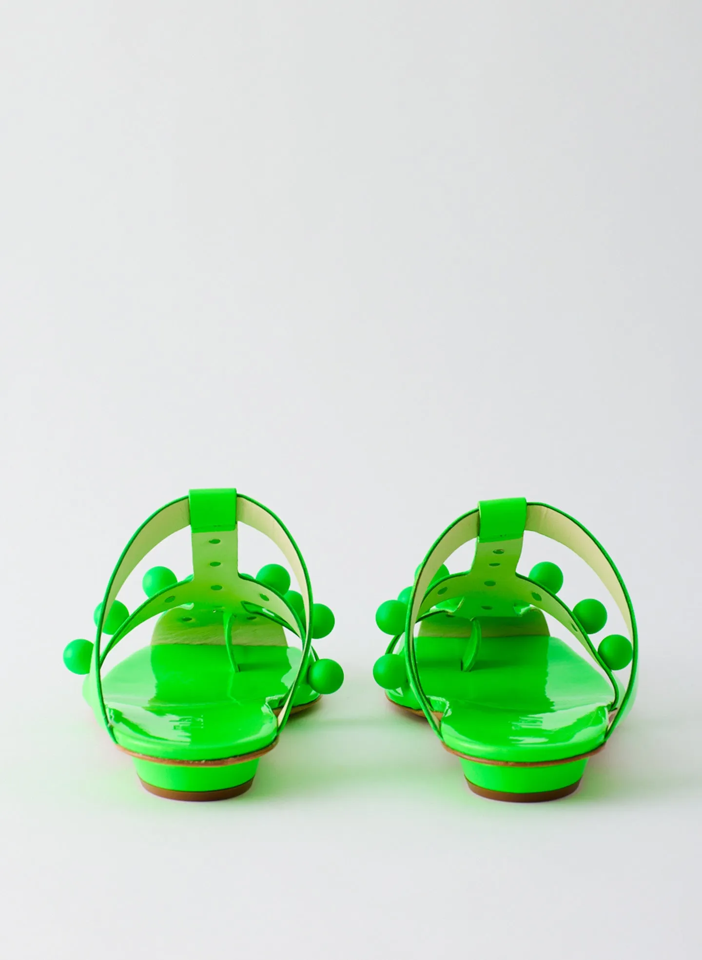 Dex Studded Neon Patent Sandal sold by Tibi product image thumbnail 5