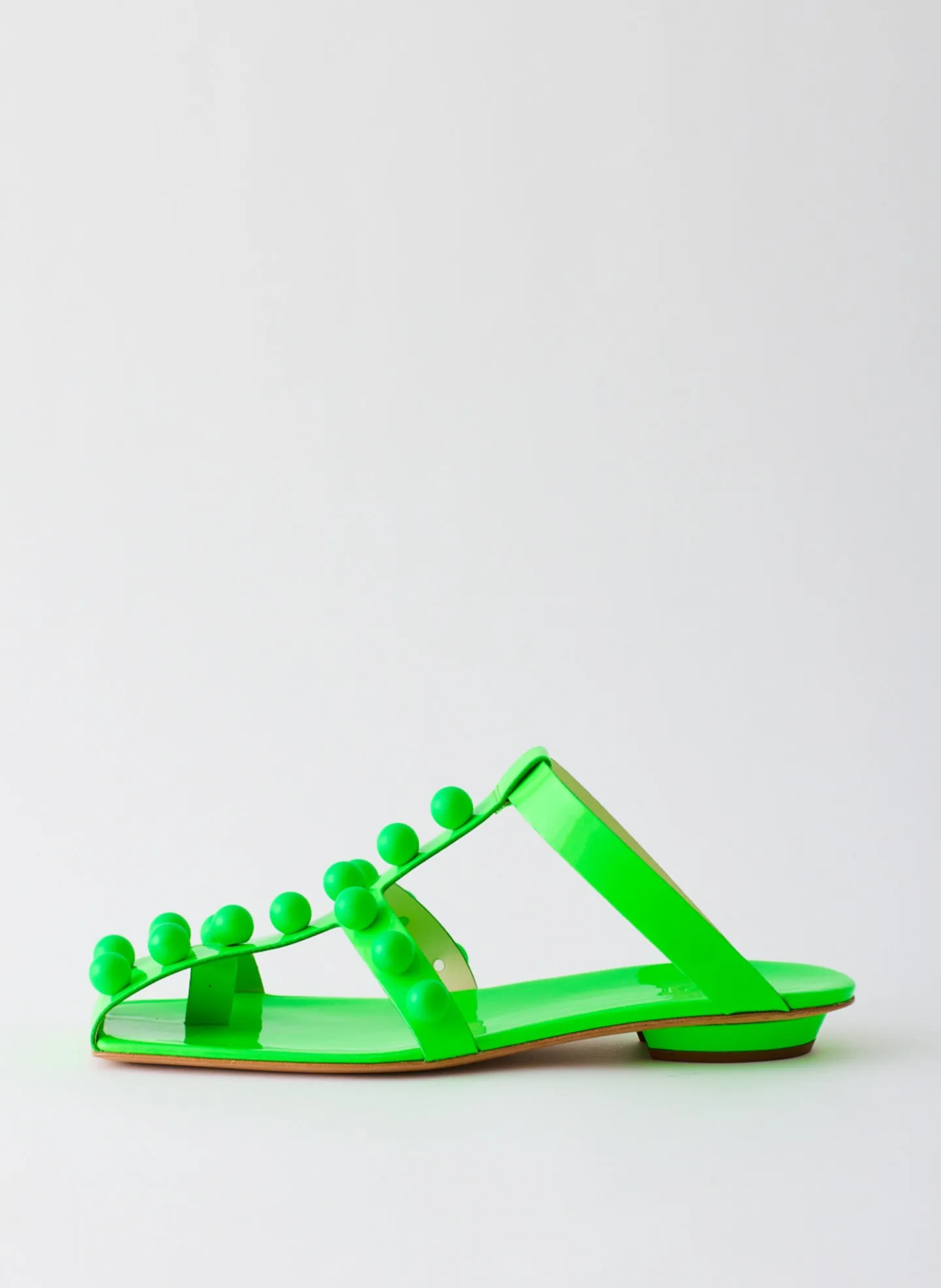 Dex Studded Neon Patent Sandal sold by Tibi product image thumbnail 2