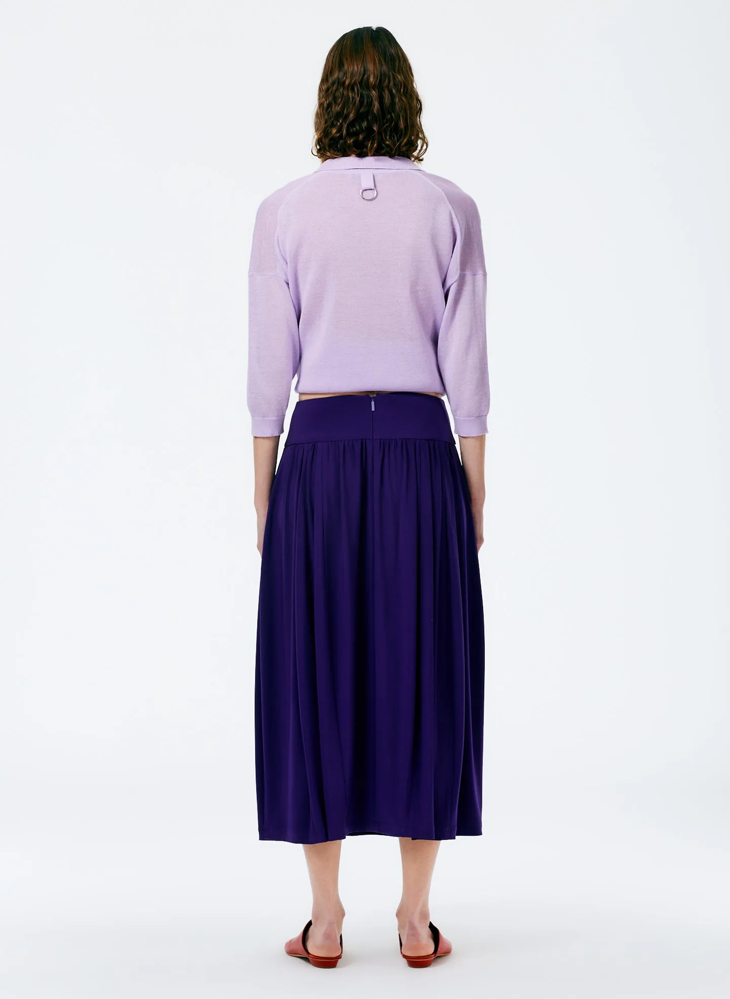 Drapey Jersey Lantern Skirt sold by Tibi product image thumbnail 4