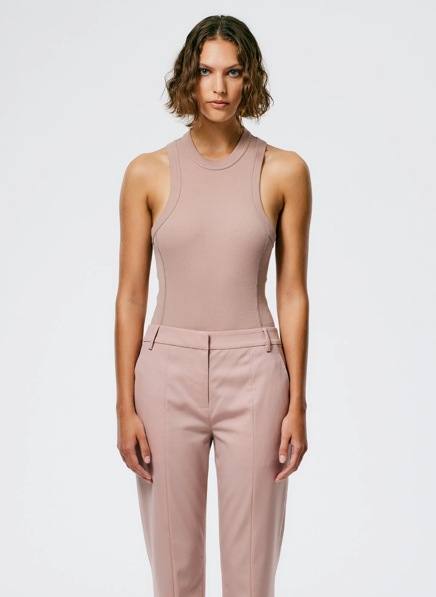 Ribbed T-Shirt Racerback Bodysuit sold by Tibi product image thumbnail 2