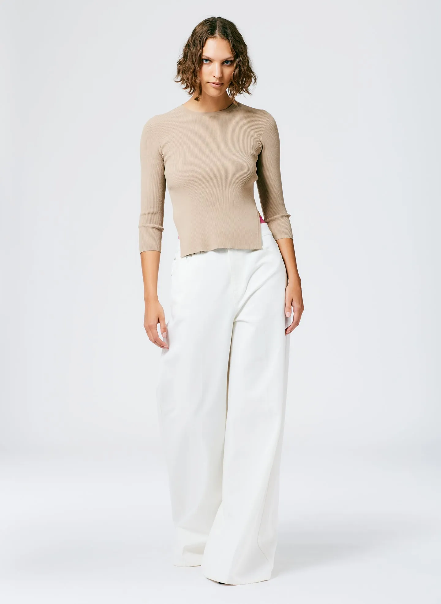 Giselle Stretch Sweater Circle Openback Pullover sold by Tibi product image thumbnail 4