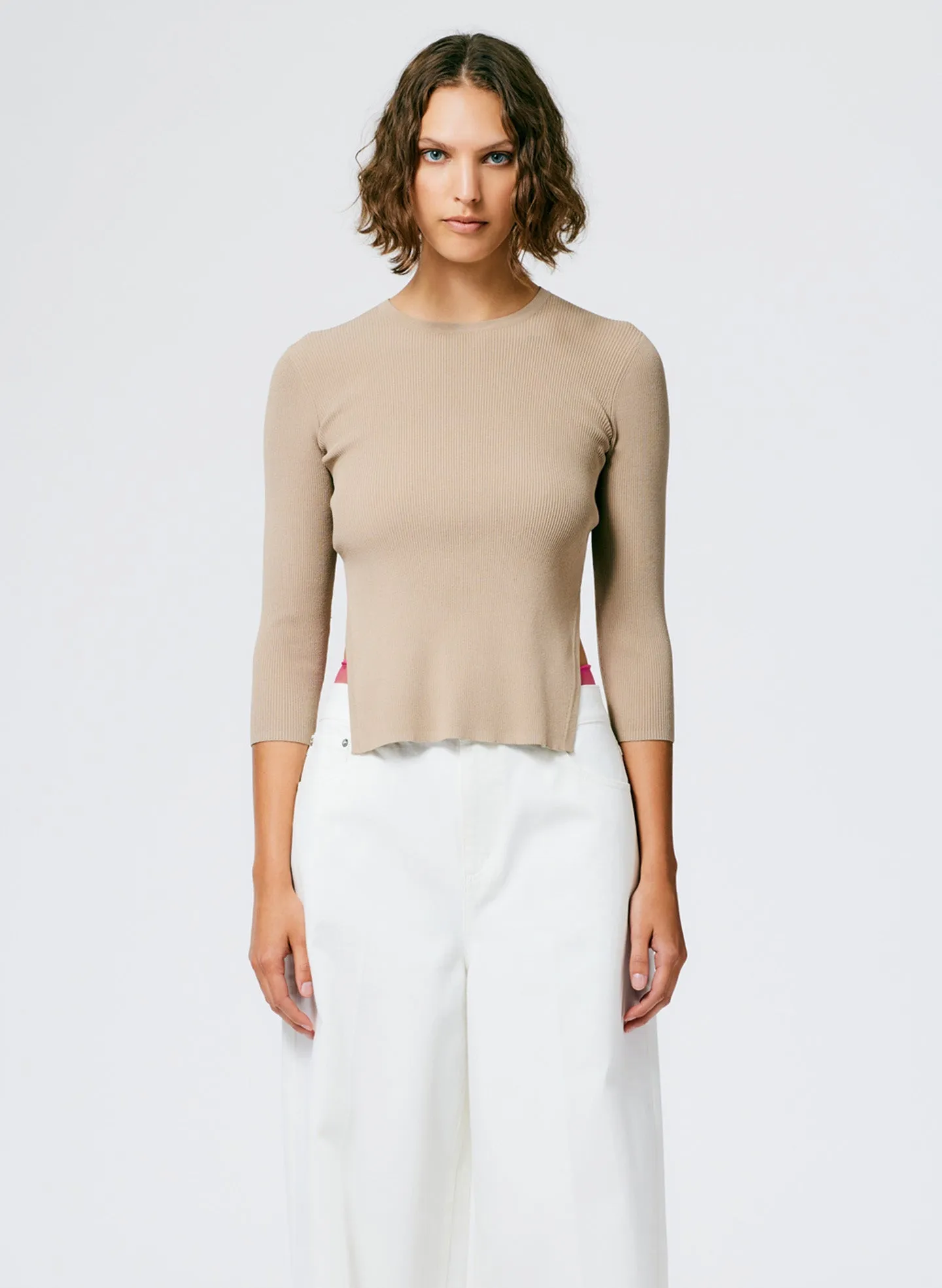 Giselle Stretch Sweater Circle Openback Pullover sold by Tibi product image thumbnail 2