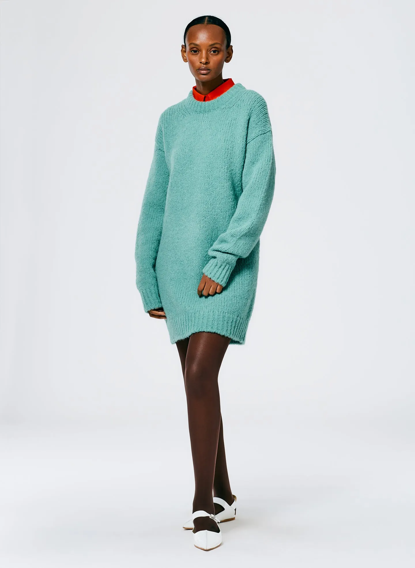 Airy Alpaca Easy Dress sold by Tibi