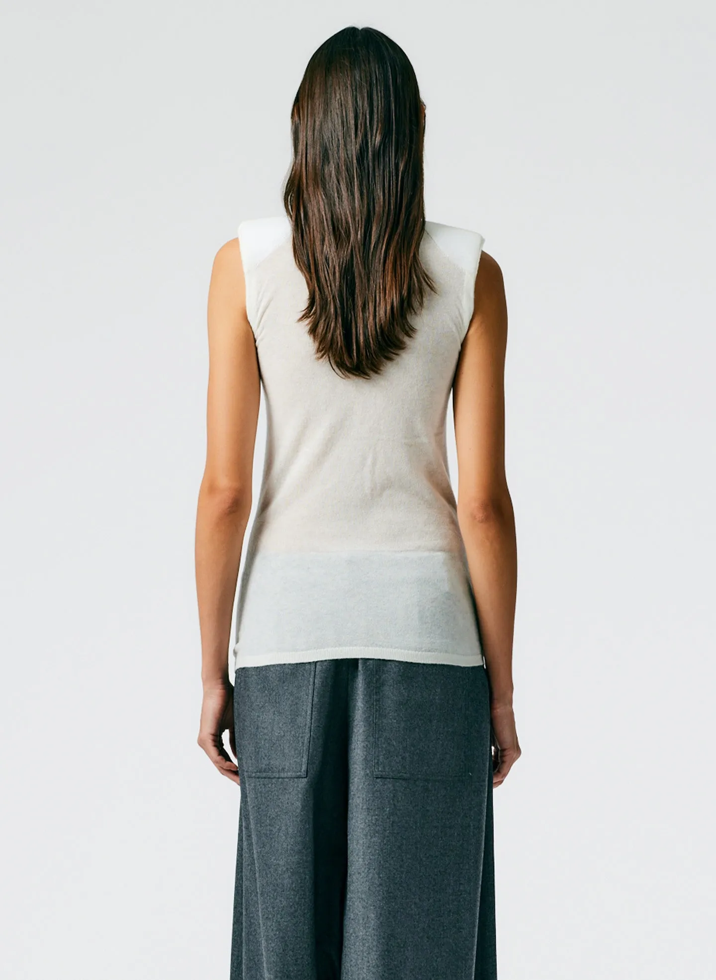 Skinlike Mercerized Wool Tube Tank sold by Tibi product image thumbnail 3