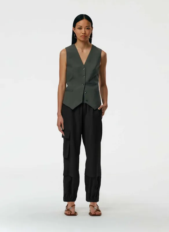 Tropical Wool Pull On Wilt Jogger - Long sold by Tibi