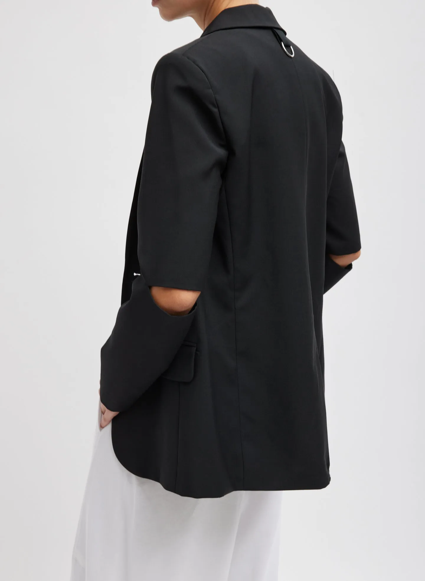 Tropical Wool Cutout Sleeve Marlon Blazer sold by Tibi product image thumbnail 4