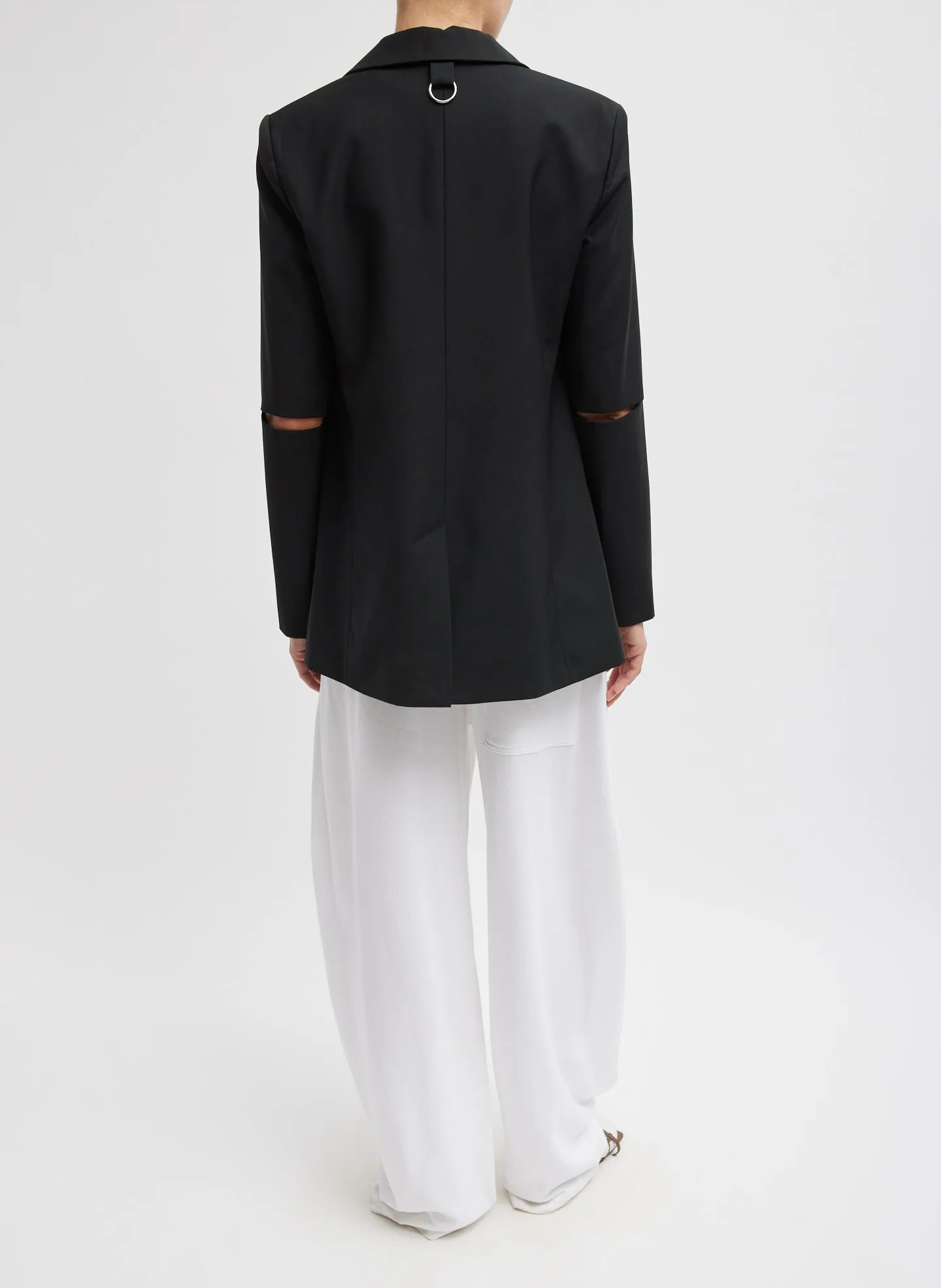 Tropical Wool Cutout Sleeve Marlon Blazer sold by Tibi product image thumbnail 5