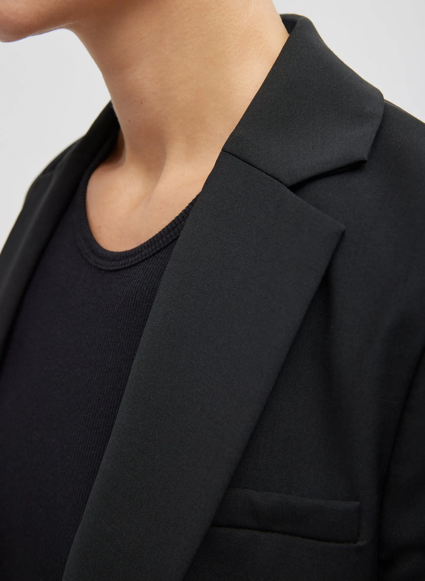 Tropical Wool Cutout Sleeve Marlon Blazer sold by Tibi product image thumbnail 3