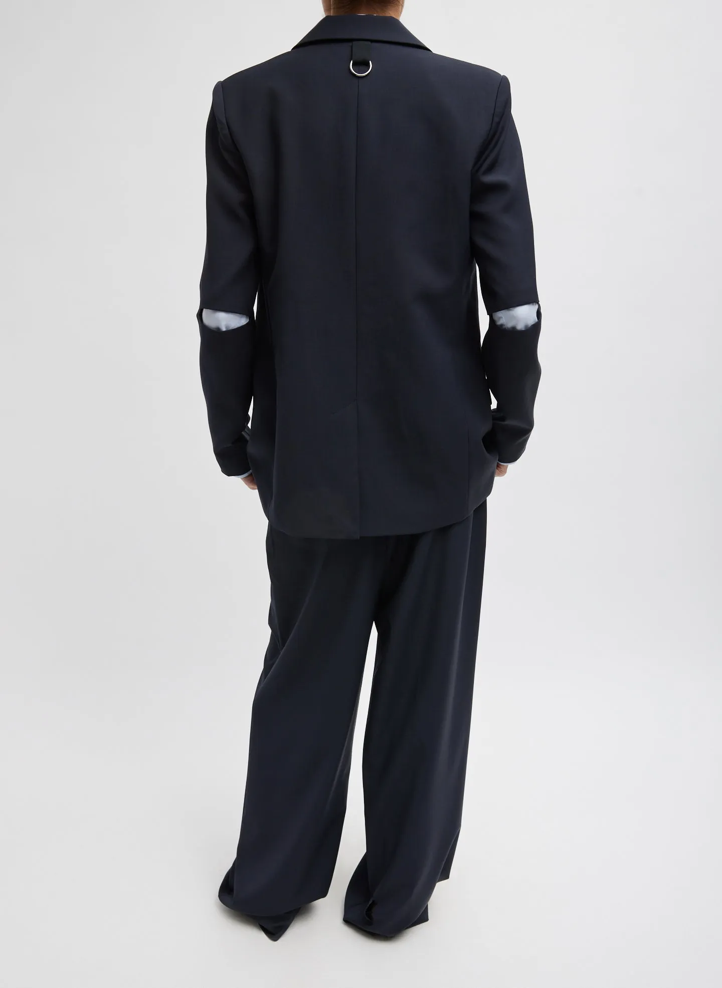 Tropical Wool Cutout Sleeve Marlon Blazer sold by Tibi product image thumbnail 5