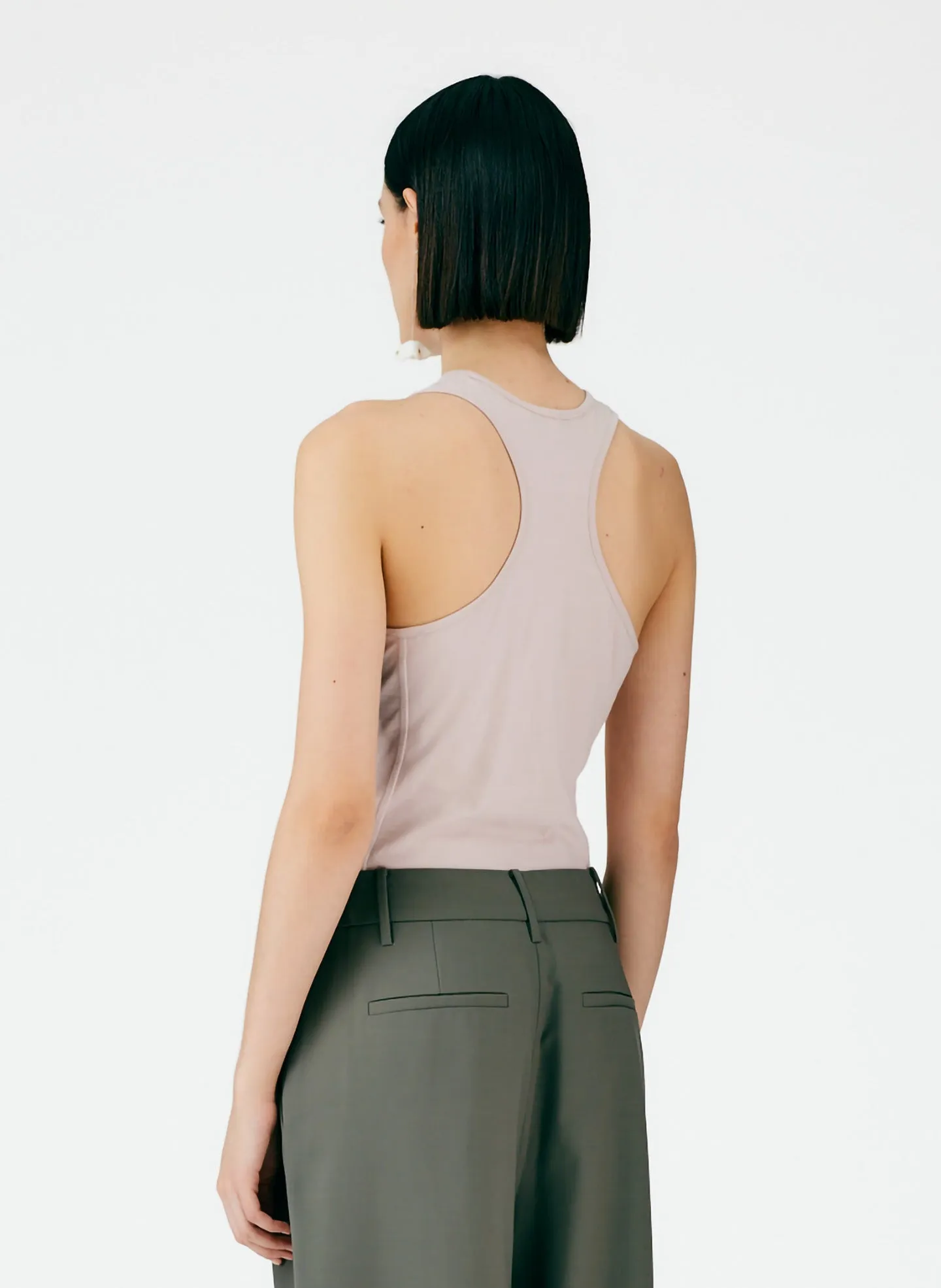 T-Shirt Crewneck Racerback Bodysuit sold by Tibi product image thumbnail 4