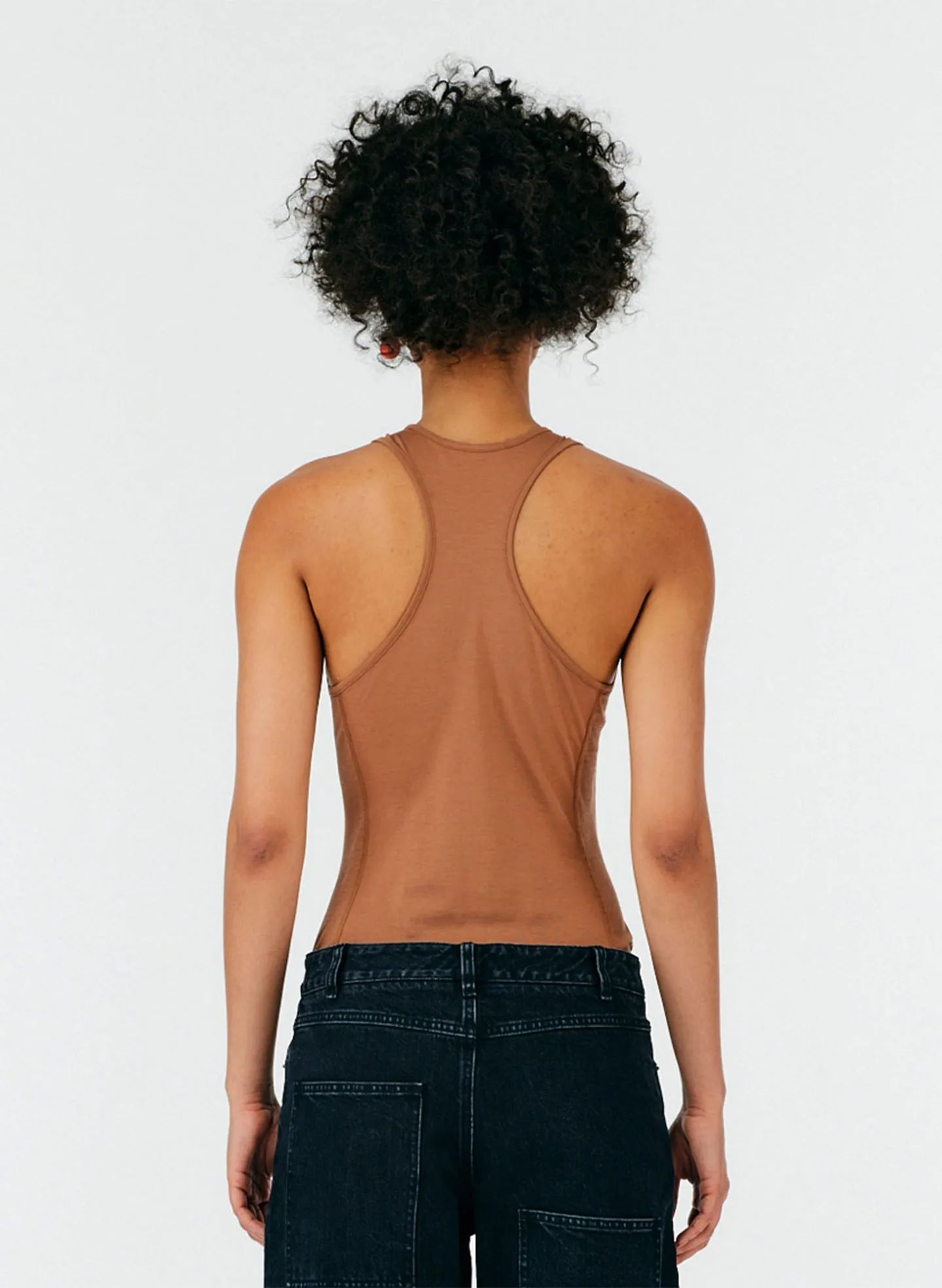 T-Shirt Crewneck Racerback Bodysuit sold by Tibi product image thumbnail 5