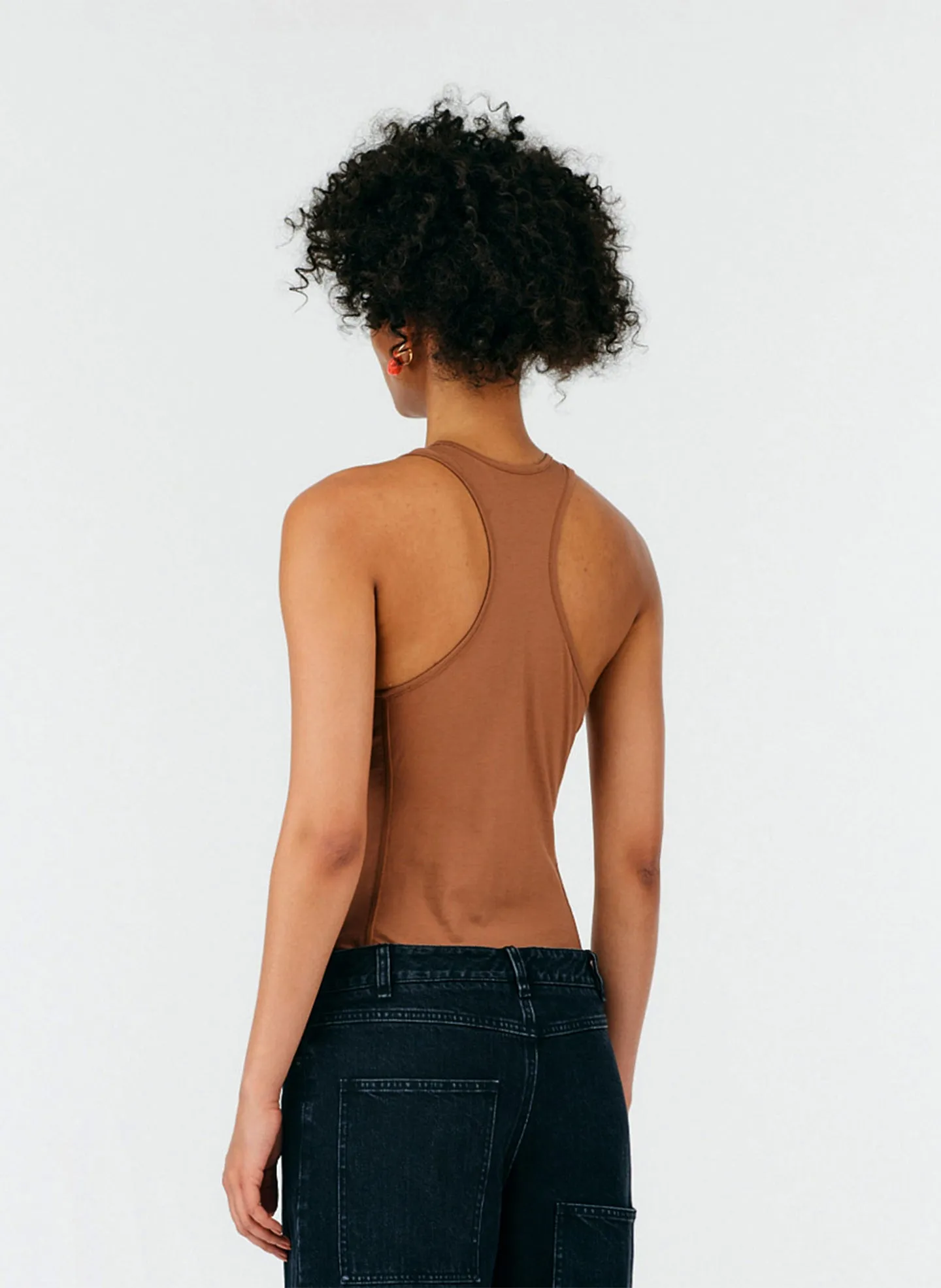 T-Shirt Crewneck Racerback Bodysuit sold by Tibi product image thumbnail 4