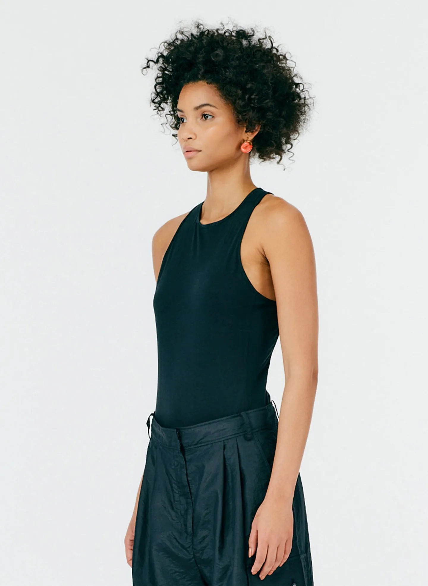 T-Shirt Crewneck Racerback Bodysuit sold by Tibi product image thumbnail 3