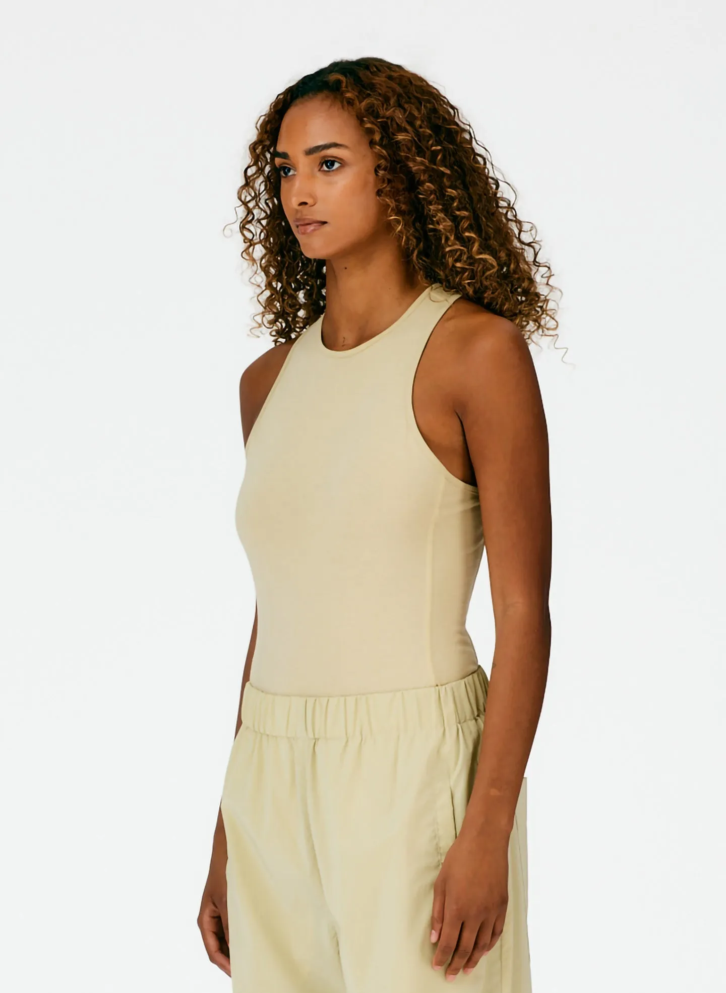 T-Shirt Crewneck Racerback Bodysuit sold by Tibi product image thumbnail 3