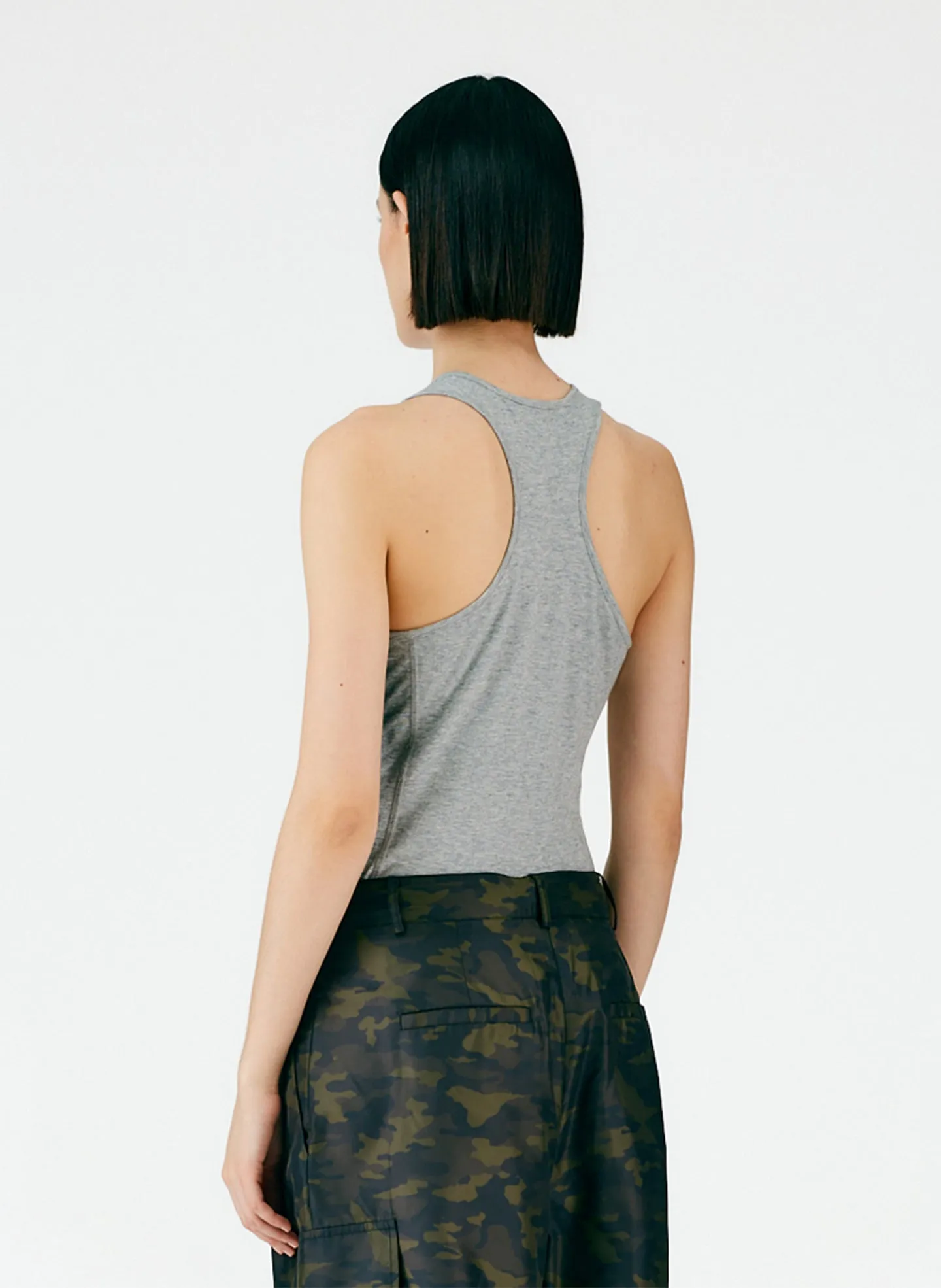 T-Shirt Crewneck Racerback Bodysuit sold by Tibi product image thumbnail 4