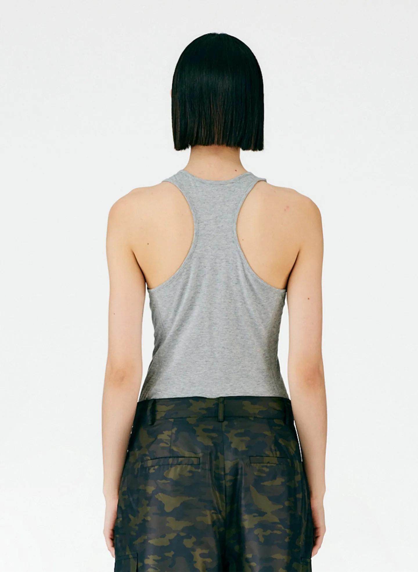 T-Shirt Crewneck Racerback Bodysuit sold by Tibi product image thumbnail 5