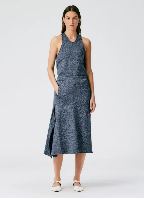 Speckled Knit Asymmetrical Flare Skirt sold by Tibi
