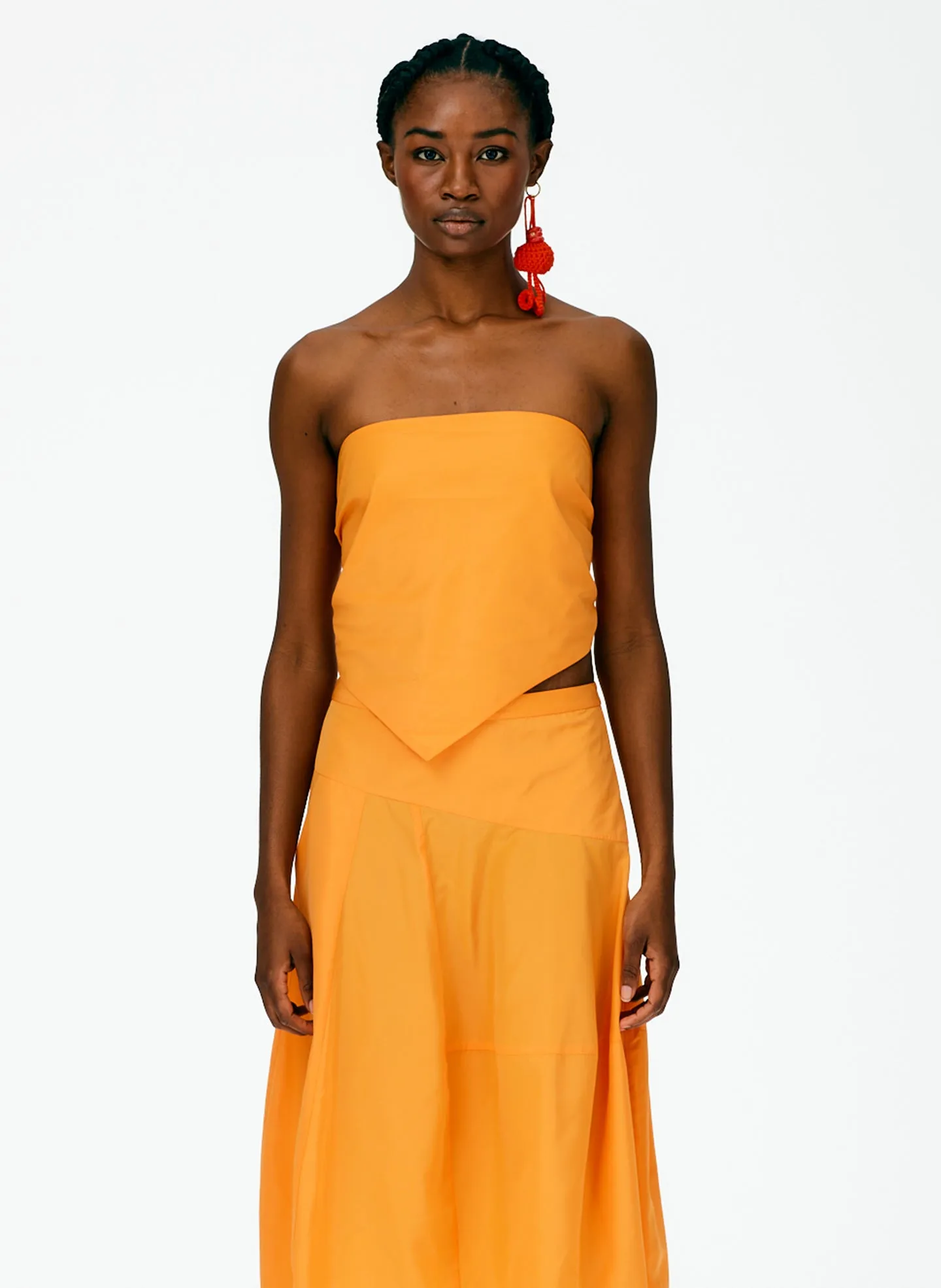 Italian Sporty Nylon Strapless Bandeau sold by Tibi