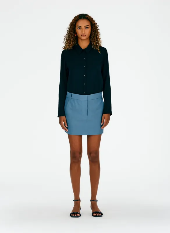 Fluid Suiting Mini Trouser Skirt made by Tibi