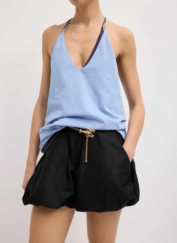 Italian Sporty Nylon Bubble Short sold by Tibi