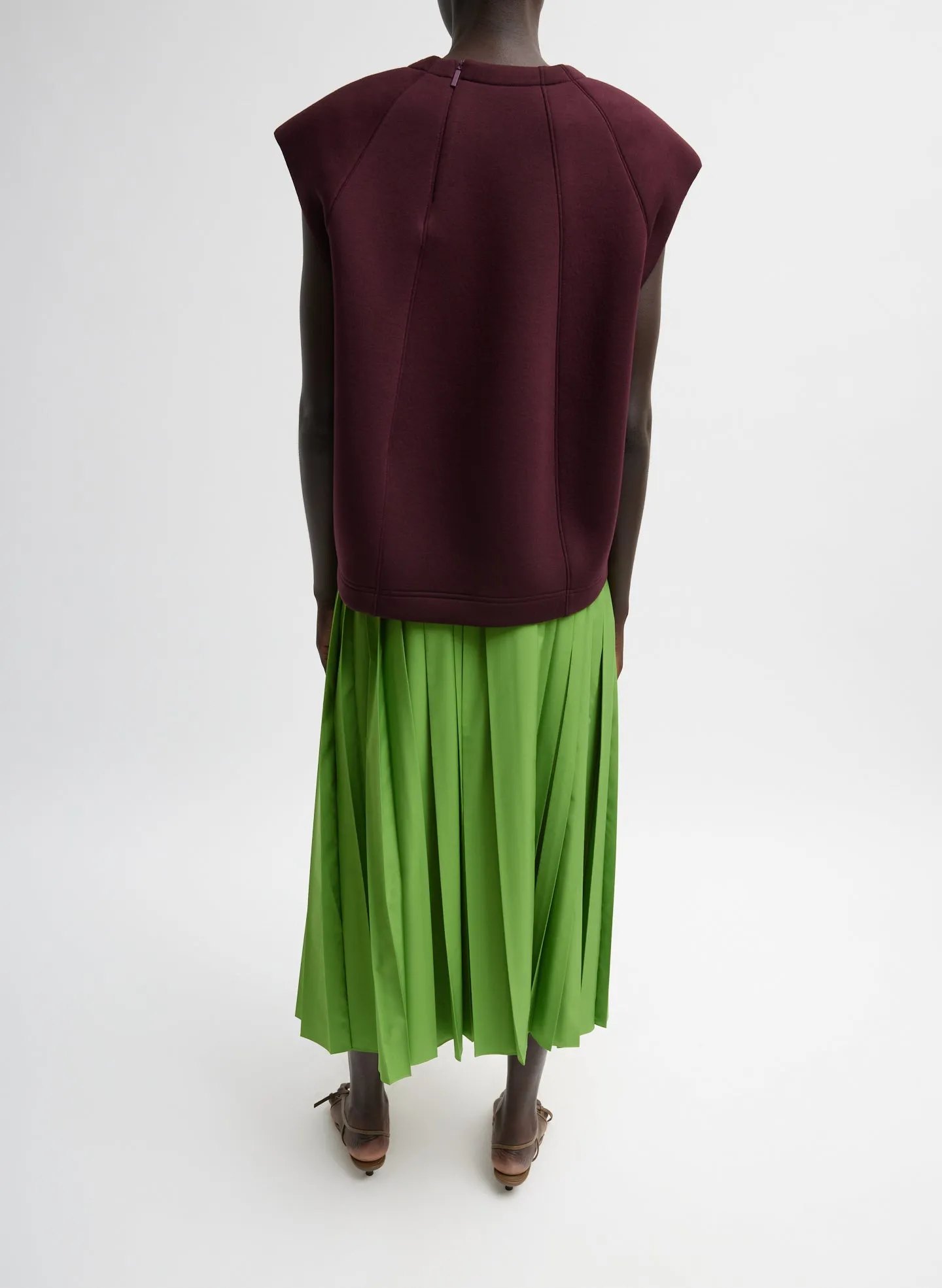 Bonded Viscose Sculpted Sleeveless Top sold by Tibi product image thumbnail 5