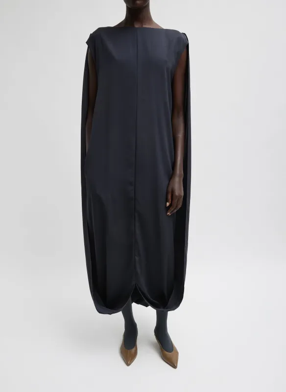 Stretch Silk Nylon Wide Neck Cape Dress sold by Tibi