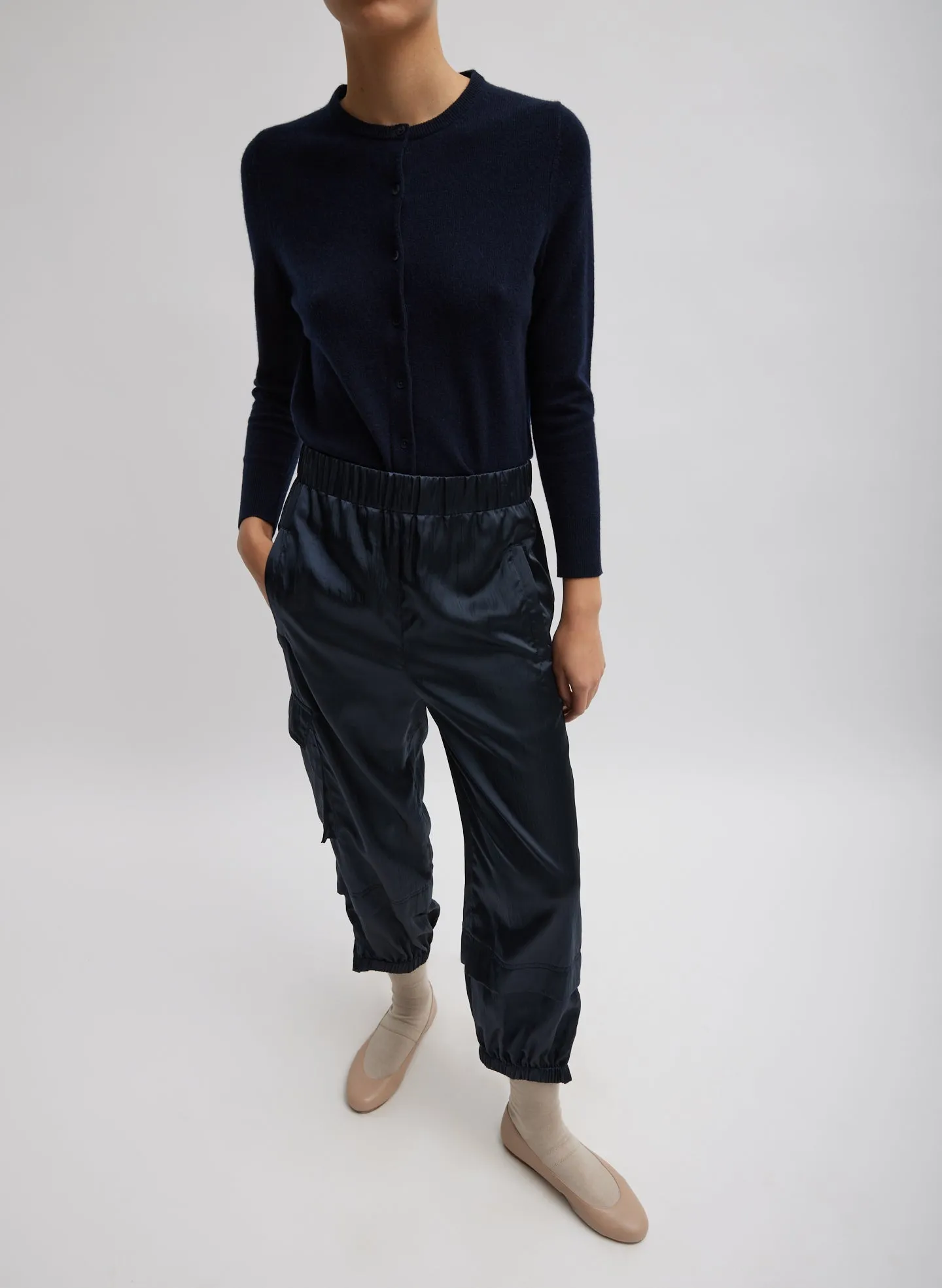 Shiny Nylon Pull On Wilt Jogger sold by Tibi product image thumbnail 5
