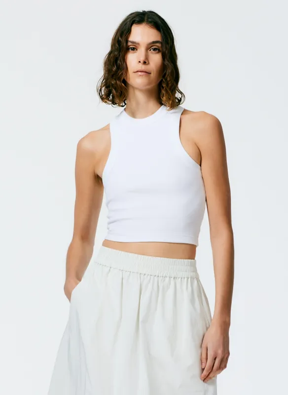 Ribbed T-Shirt Cropped Tank sold by Tibi