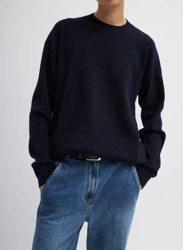 Anna Merino Wool Hole-At-Back Pullover made by Tibi