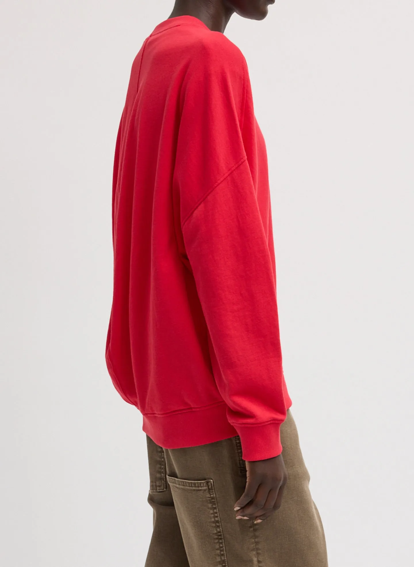 Light Weight Sweatshirting Crewneck Sweatshirt sold by Tibi product image thumbnail 3