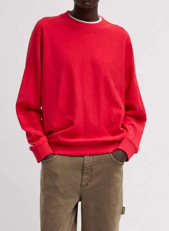Light Weight Sweatshirting Crewneck Sweatshirt made by Tibi