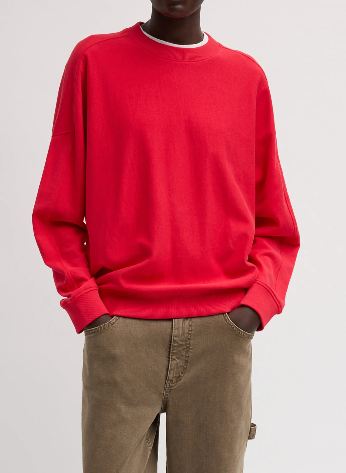Light Weight Sweatshirting Crewneck Sweatshirt sold by Tibi