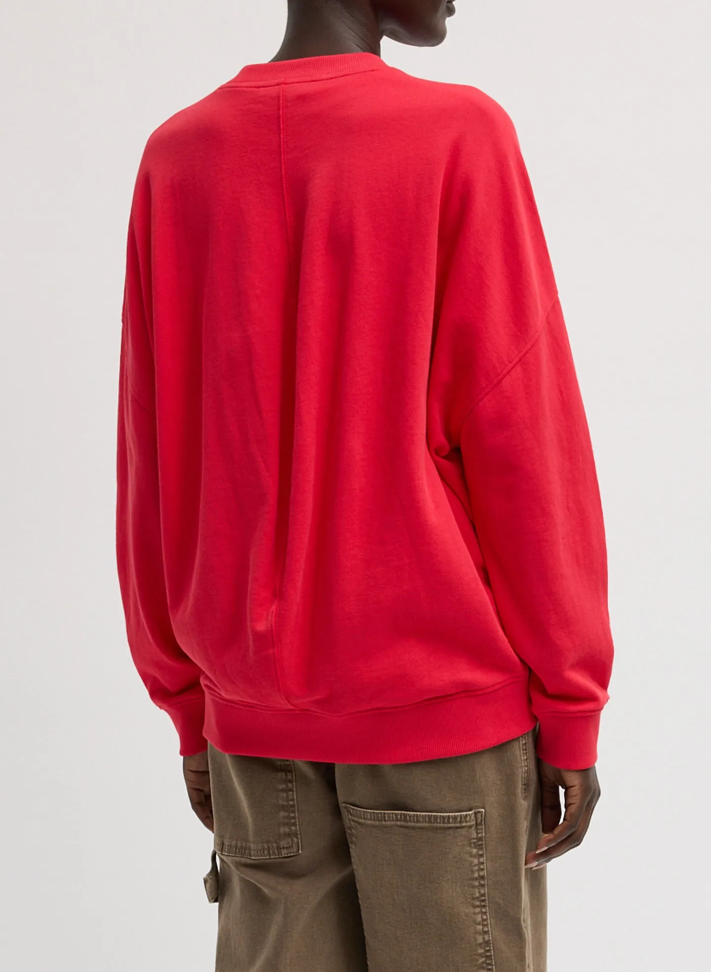 Light Weight Sweatshirting Crewneck Sweatshirt sold by Tibi product image thumbnail 4