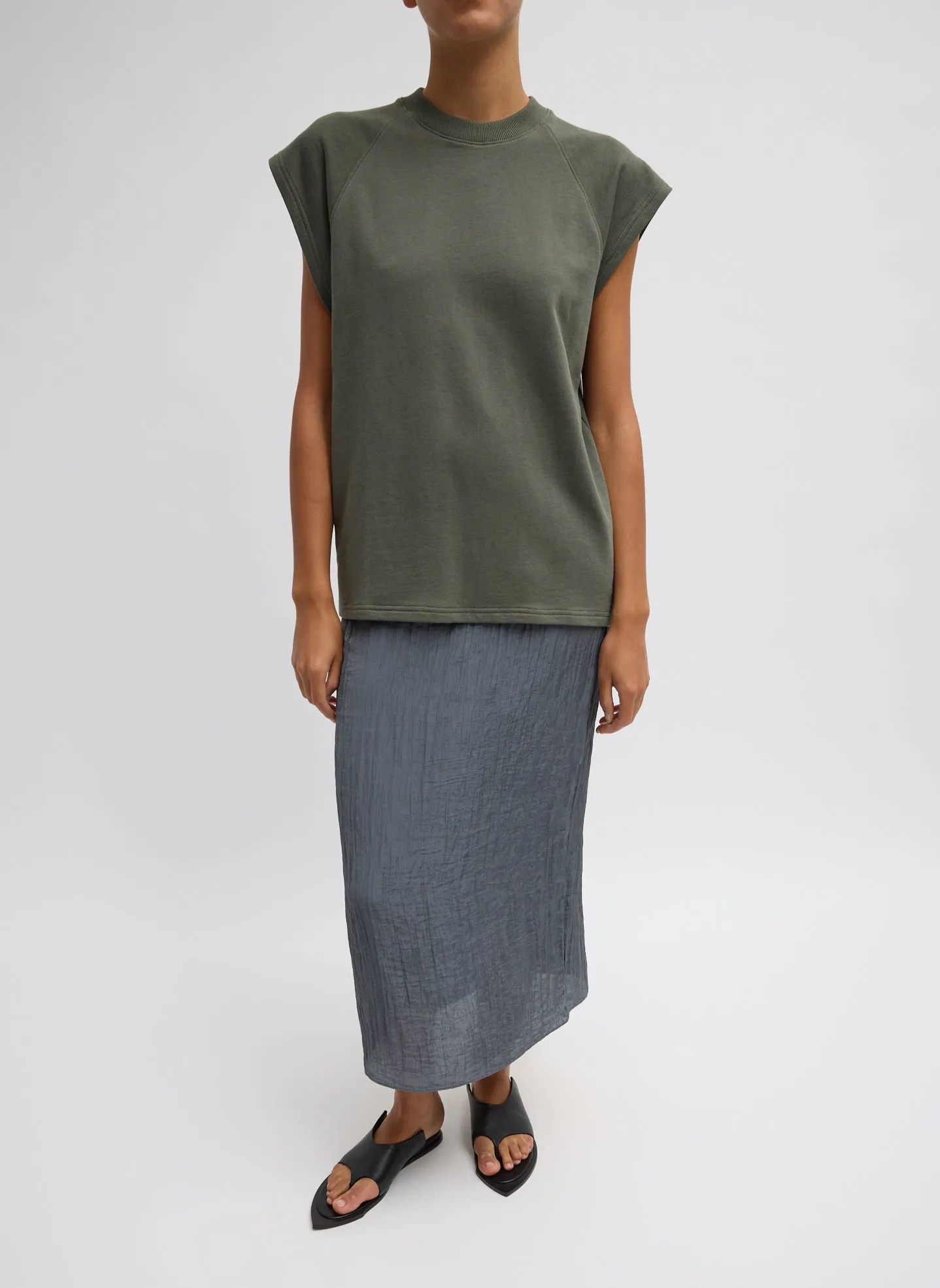 Light Weight Sweatshirting Sleeveless Easy Top sold by Tibi product image thumbnail 4
