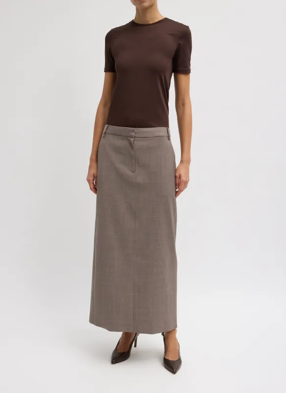 Tropical Wool Maxi Trouser Skirt sold by Tibi