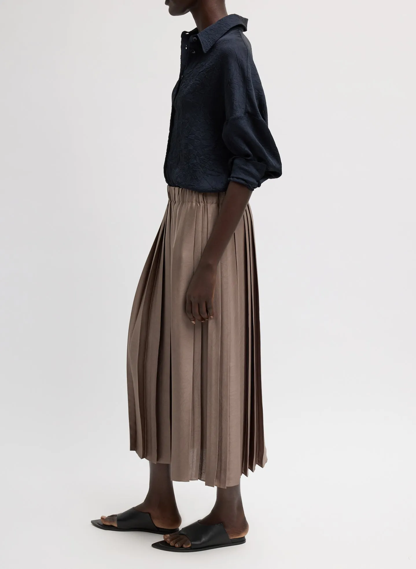 Feather Weight Pleated Pull On Skirt sold by Tibi product image thumbnail 2