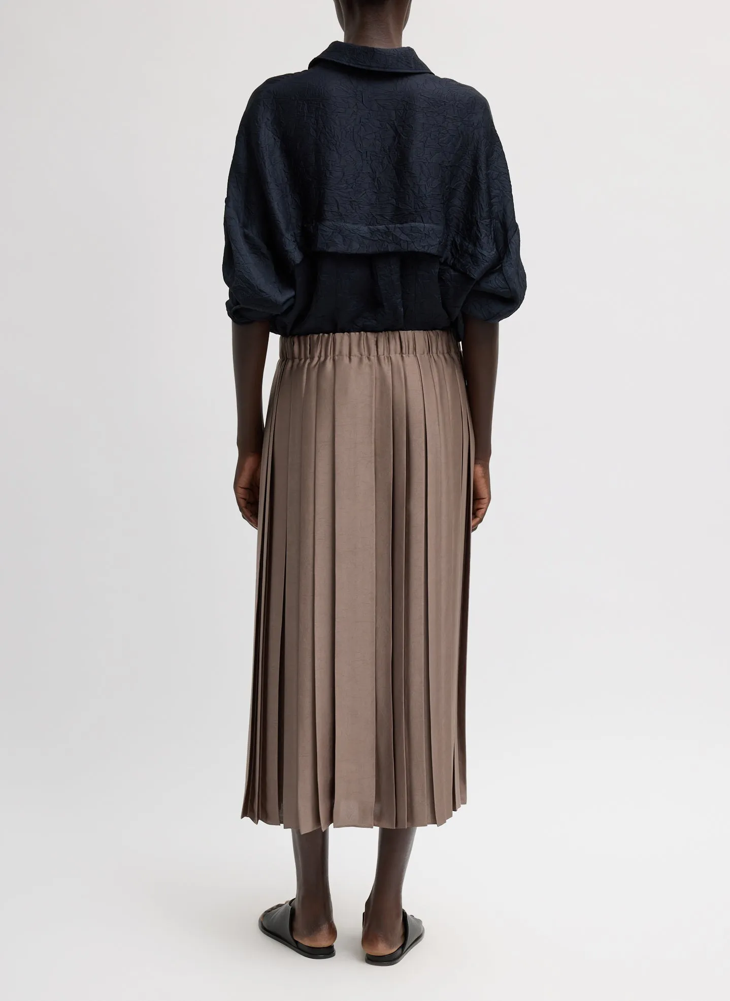 Feather Weight Pleated Pull On Skirt sold by Tibi product image thumbnail 3
